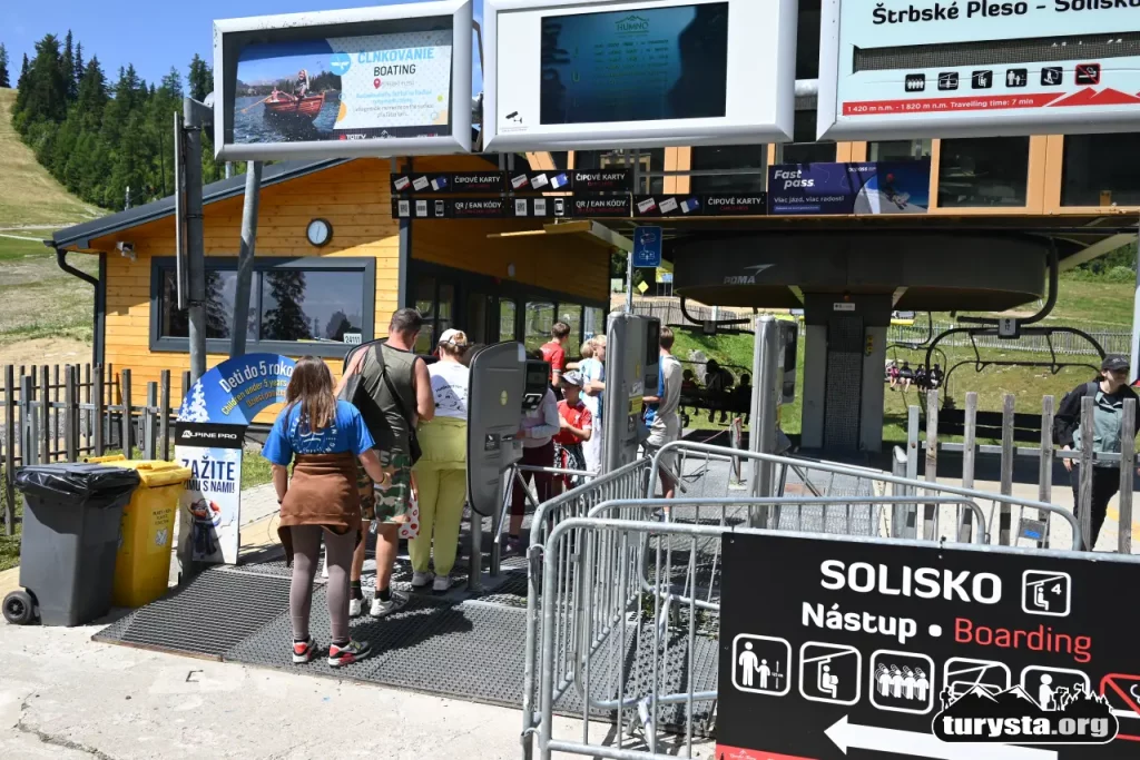 Dolna stacja kolejki linowej Solisko w Szczyrbskim Jeziorze