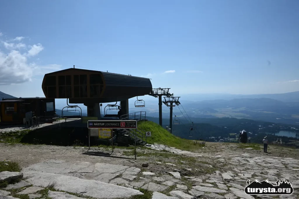 Górna stacja wyciągu Solisko Express na wysokości 1814 m n.p.m.